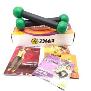 Zumba Fitness Total Body Transformation System DVDs‎ & 1 Lb Toning Weight Set